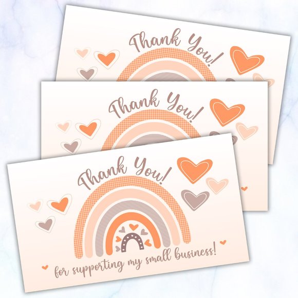 50 Thank You Cards - Picture 3 of 4